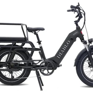 Diablo XR3 Longtail E – Fatbike Moederfiets Bakfiets Mat Zwart