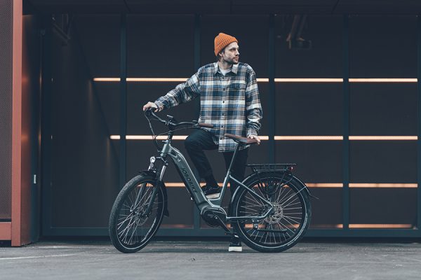 JOBOBIKE Lyon Step-thru E-bike 26inch Mid Motor Grijs