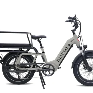 Diablo XR3 Langtail E – Fatbike Moederfiets Bakfiets Fashion Grijs