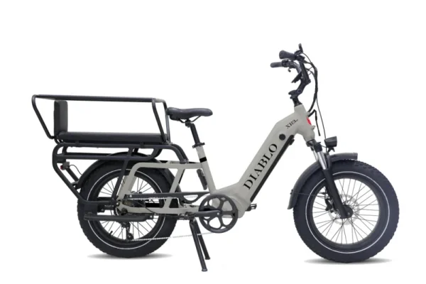 Diablo XR3 Longtail E – Fatbike Moederfiets Bakfiets Mat Groen