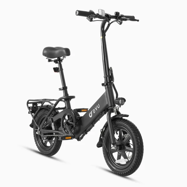 DYU C3 14 Inch Vouwbare E-Bike – Zwart