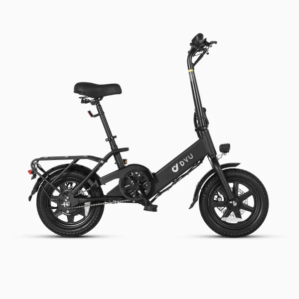 DYU C3 14 Inch Vouwbare E-Bike – Zwart