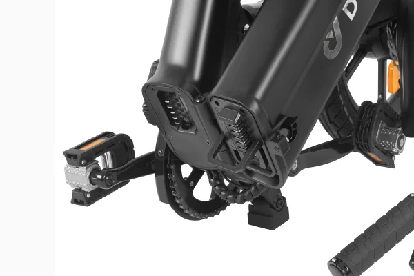 DYU A16 16 inch volledig opvouwbare elektrische fiets Zwart