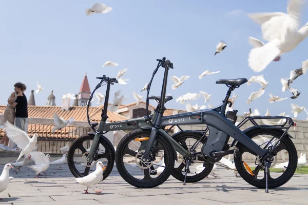 DYU T1 20 Inch Opvouwbare Elektrische Fiets Grijs