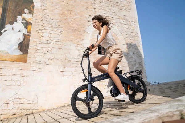 DYU T1 20 Inch Opvouwbare Elektrische Fiets Grijs