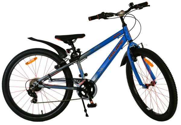 Volare Rocky Kinderfiets – 24 inch – Blauw – 7 speed