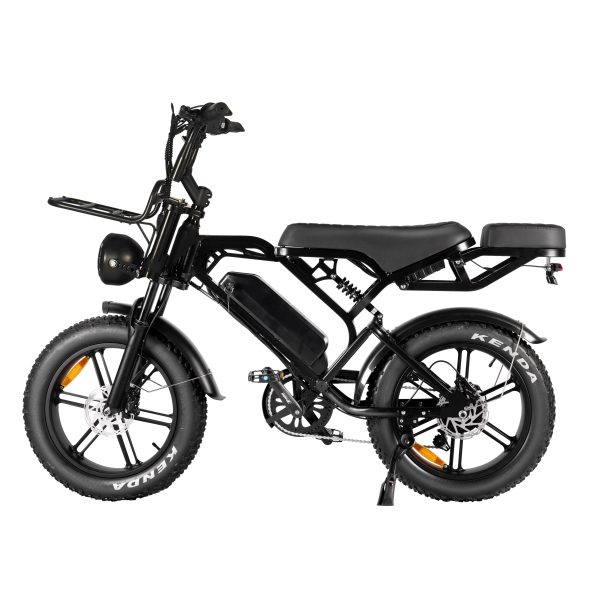TWS V20 PRO 3.0 – E-Fatbike incl. Alaram+Stepjes+Achterzitje+Voorrek -Zwart