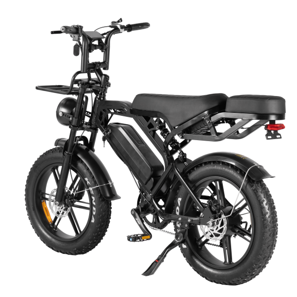 TWS V20 PRO 3.0 – E-Fatbike incl. Alaram+Stepjes+Achterzitje+Voorrek -Zwart