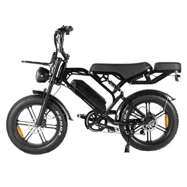 TWS V20 PRO 3.0 – E-Fatbike incl. Alaram+Stepjes+Achterzitje+Voorrek -Zwart