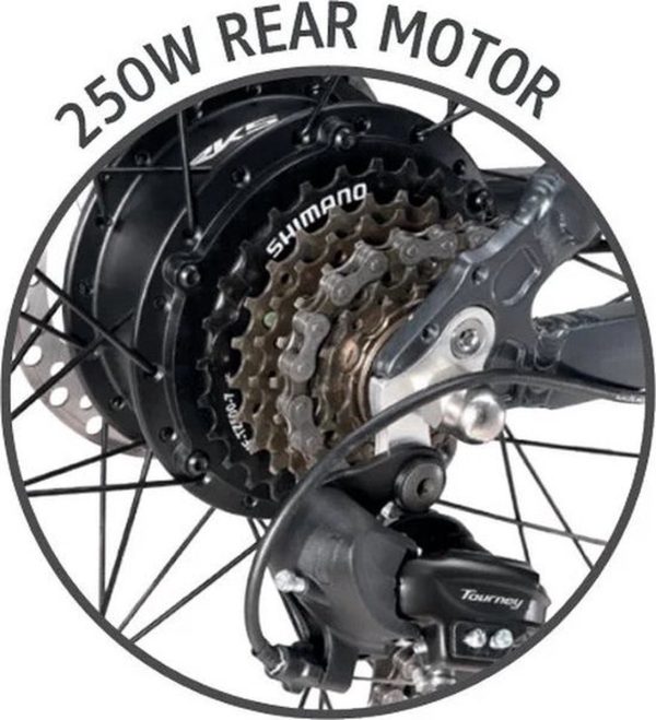 TWS V20 PRO 3.0 – E-Fatbike incl. Alaram+Stepjes+Achterzitje+Voorrek -Zwart