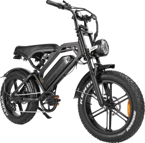 TWS V20 PRO 3.0 – E-Fatbike incl. Alaram+Stepjes+Achterzitje+Voorrek -Zwart