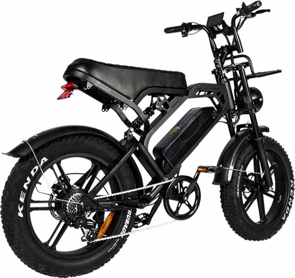 TWS V20 PRO 3.0 – E-Fatbike incl. Alaram+Stepjes+Achterzitje+Voorrek -Zwart