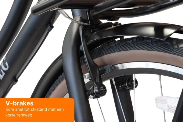 Altec Dutch 26inch Transportfiets Mat Zwart