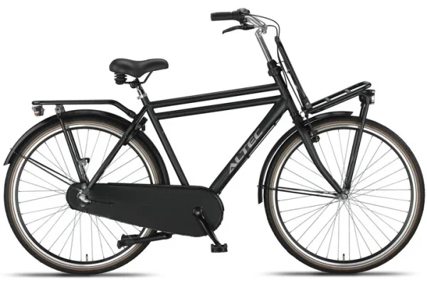 Altec Dutch 28inch Transportfiets N-3 Heren 50cm Mat zwart
