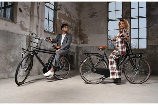 Altec Dutch 28inch Transportfiets N-3 Heren 50cm Mat zwart
