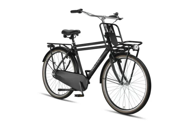 Altec Dutch 28inch Transportfiets N-3 Heren 50cm Mat zwart