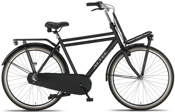 Altec Dutch 28inch Transportfiets N-3 Heren 57cm Mat zwart