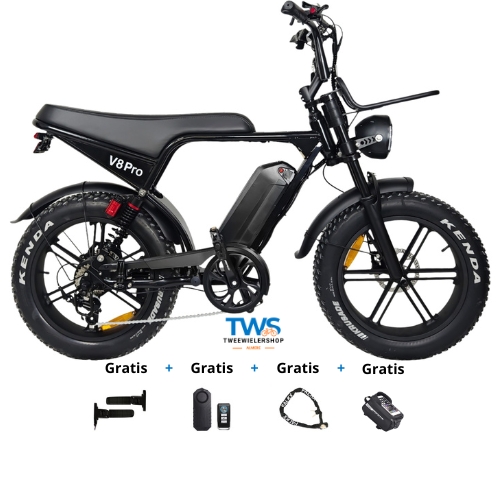 OUXI V8 Pro Max – E-Fatbike 24″ – Zwart OUXI V8 Pro Max – E-Fatbike 24″ – Zwart