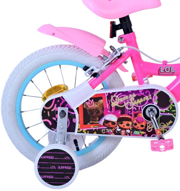 Dolls Kinderfiets – Meisjes – 14 inch – Roze – Twee handremmen
