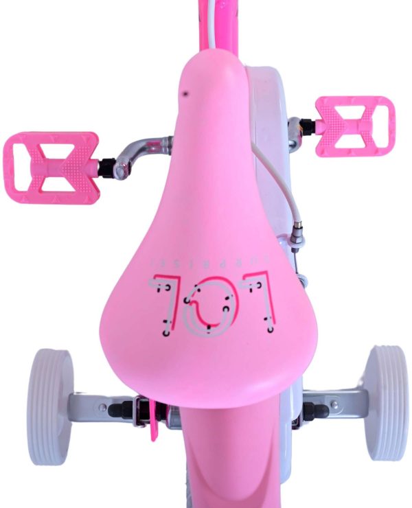 Dolls Kinderfiets – Meisjes – 14 inch – Roze – Twee handremmen