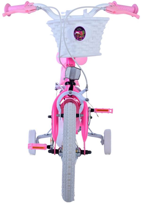 Dolls Kinderfiets – Meisjes – 14 inch – Roze – Twee handremmen