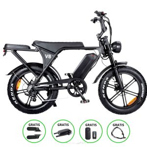 OUXI V8 5.0 – C80 Plus – Elektrische Fatbike – Zwart 2025