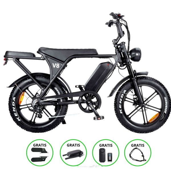 OUXI V8 5.0 – C80 Plus – Elektrische Fatbike – Zwart 2025