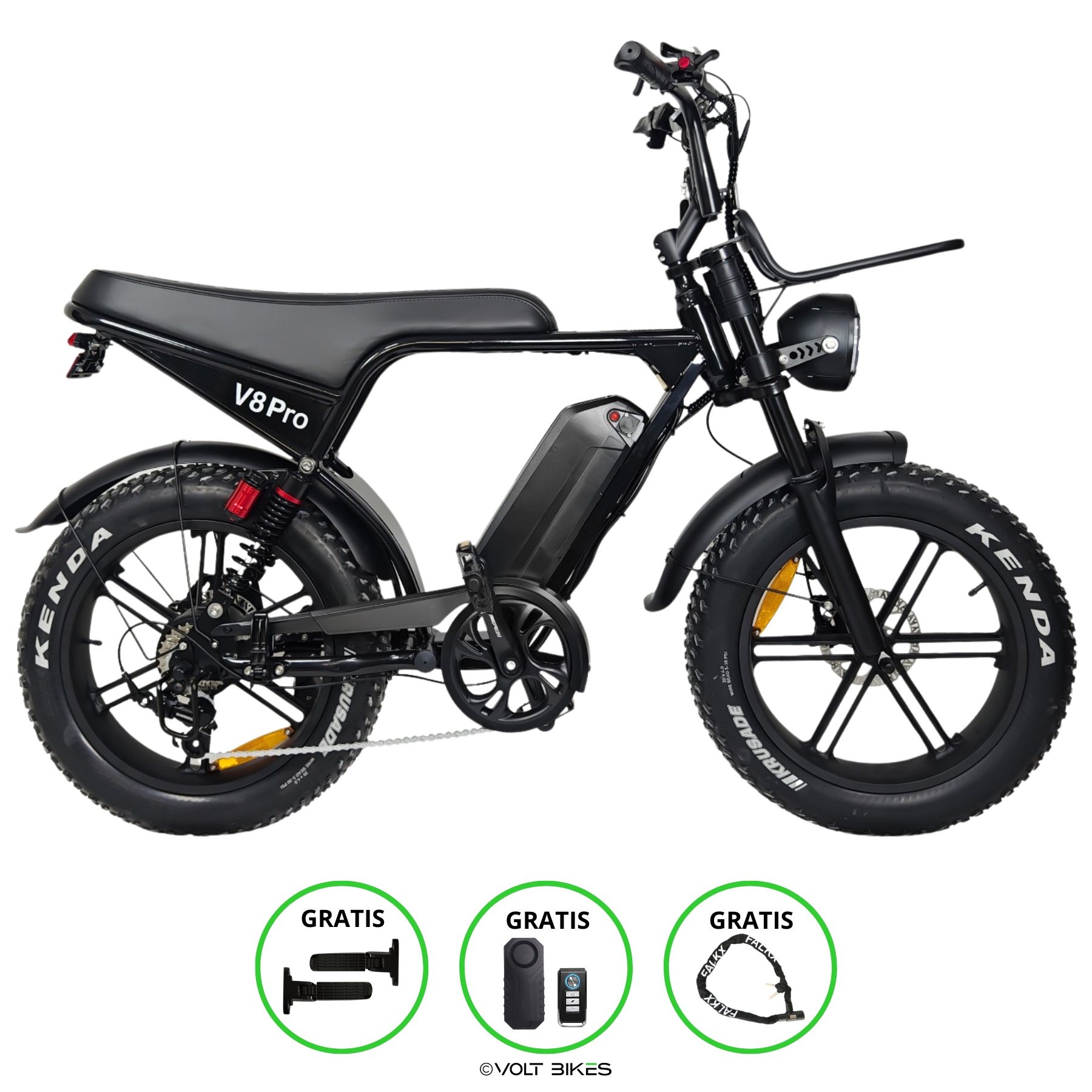 Ouxi V8/C80 Pro (NFC) E-Fatbike 20″ Zwart Ouxi V8/C80 Pro (NFC) E-Fatbike 20″ Zwart