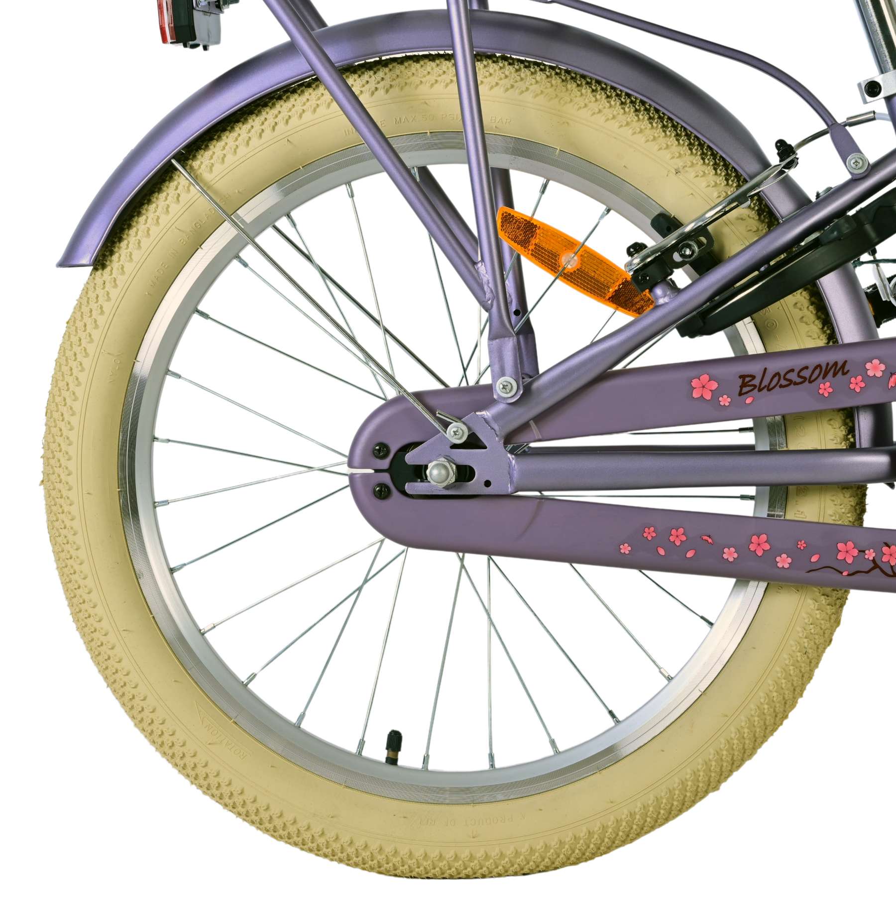 Volare Blossom Kinderfiets – Meisjes – 20 inch – Paars – Twee handremmen