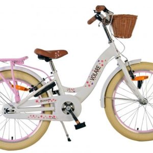 Volare Blossom Kinderfiets – Meisjes – 20 inch – Wit – Twee handremmen