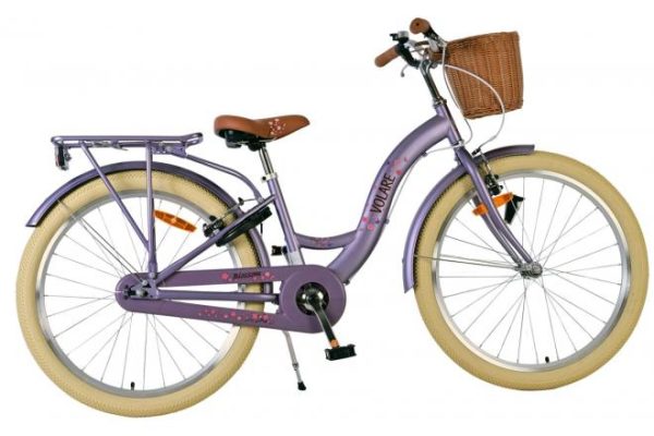 Volare Blossom Kinderfiets – Meisjes – 24 inch – Paars – Twee handremmen