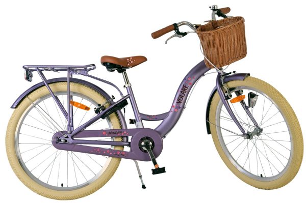 Volare Blossom Kinderfiets – Meisjes – 24 inch – Paars – Twee handremmen