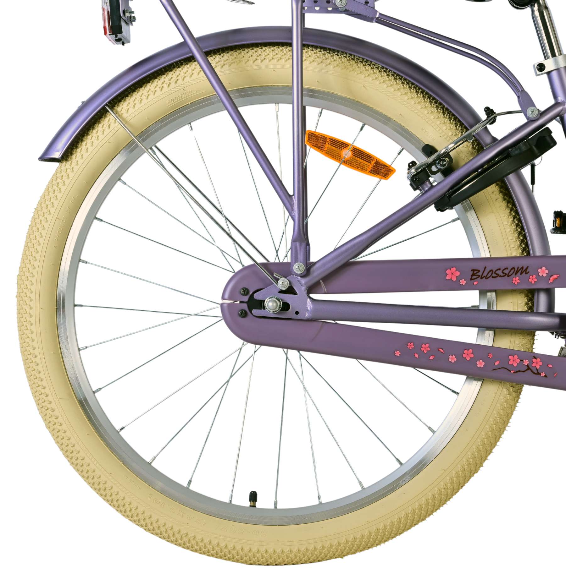 Volare Blossom Kinderfiets – Meisjes – 24 inch – Paars – Twee handremmen
