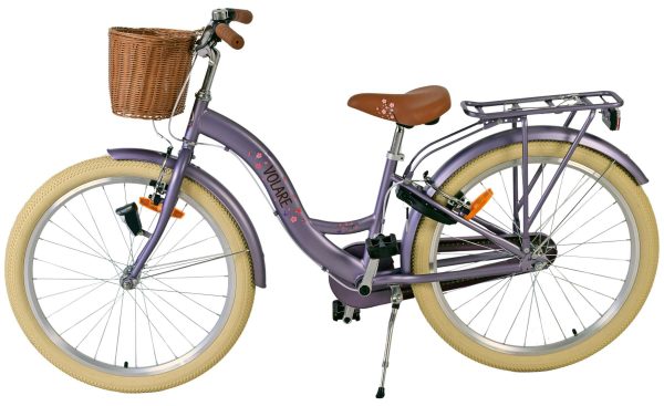 Volare Blossom Kinderfiets – Meisjes – 24 inch – Paars – Twee handremmen