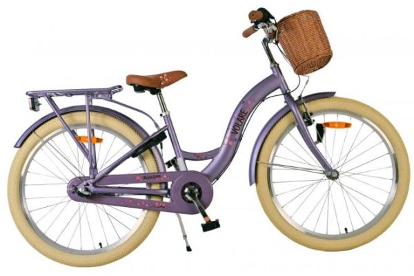 Volare Blossom Kinderfiets – Meisjes – 24 inch – Paars – 3 Versnellingen