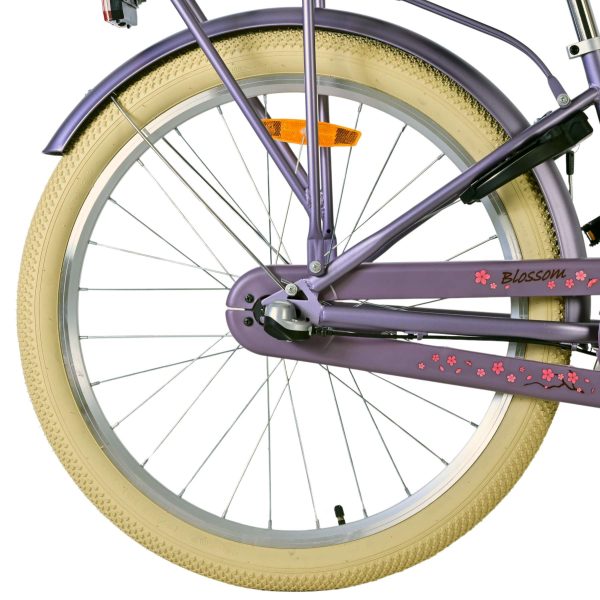 Volare Blossom Kinderfiets – Meisjes – 24 inch – Paars – 3 Versnellingen