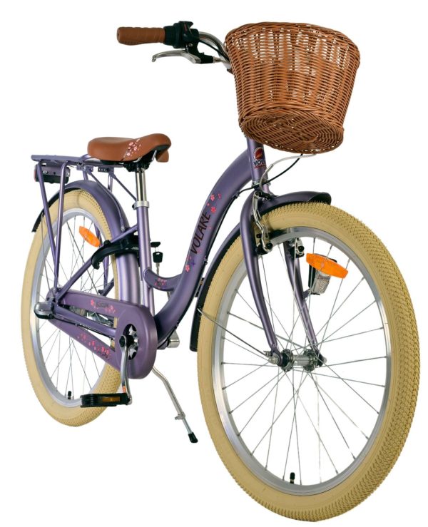 Volare Blossom Kinderfiets – Meisjes – 24 inch – Paars – 3 Versnellingen