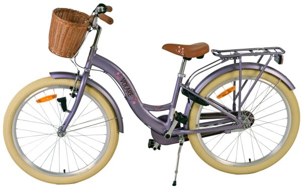Volare Blossom Kinderfiets – Meisjes – 24 inch – Paars – 3 Versnellingen