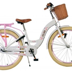 Volare Blossom Kinderfiets – Meisjes – 24 inch – Wit – 3 Versnellingen