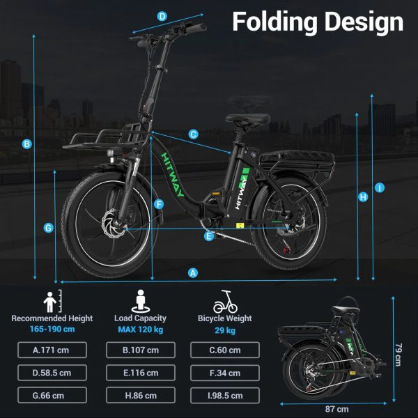 Hitway Bk6s l1 vouwen elektrische fiets