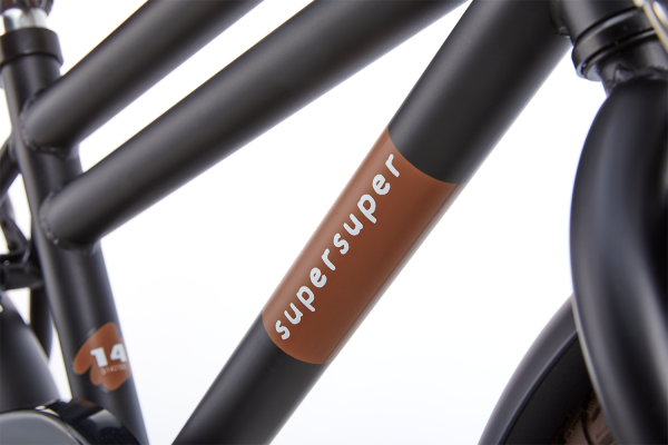 Supersuper Cooper Bamboo 14 Boys Matt Black Mat Zwart