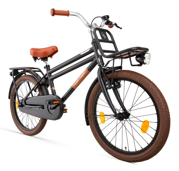 Supersuper Cooper Bamboo 20 Boys Matt Black Mat Zwart