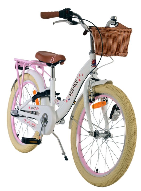 Volare Blossom Kinderfiets – Meisjes – 20 inch – Wit – Nexus 3 versnellingen