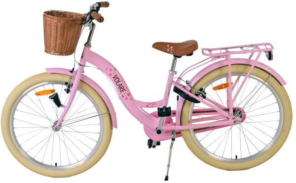 Volare Blossom Kinderfiets – Meisjes – 24 inch – Roze – Twee handremmen