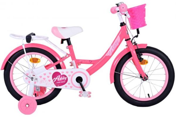 Volare Ashley Kinderfiets – Meisjes – 16 inch – Roze/Rood
