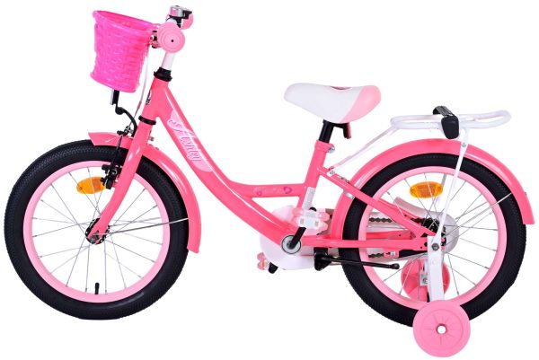 Volare Ashley Kinderfiets – Meisjes – 16 inch – Roze/Rood