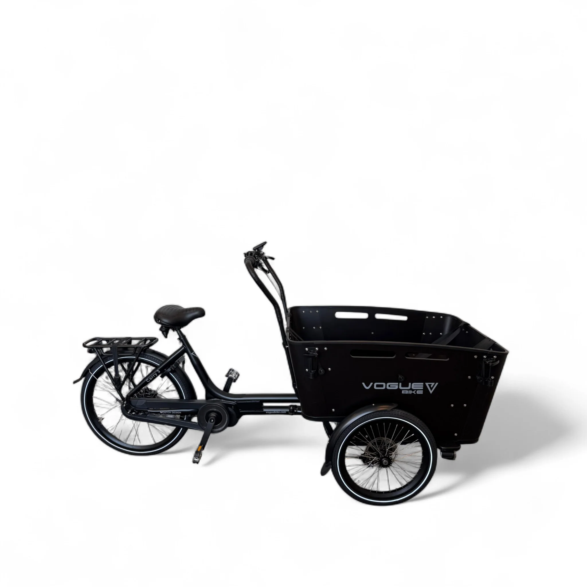 VOGUE CARRY 3 Elektrische Bakfiets Bafang Max 400 – Zwart/Zwart VOGUE CARRY 3 Elektrische Bakfiets Bafang Max 400 – Zwart/Zwart