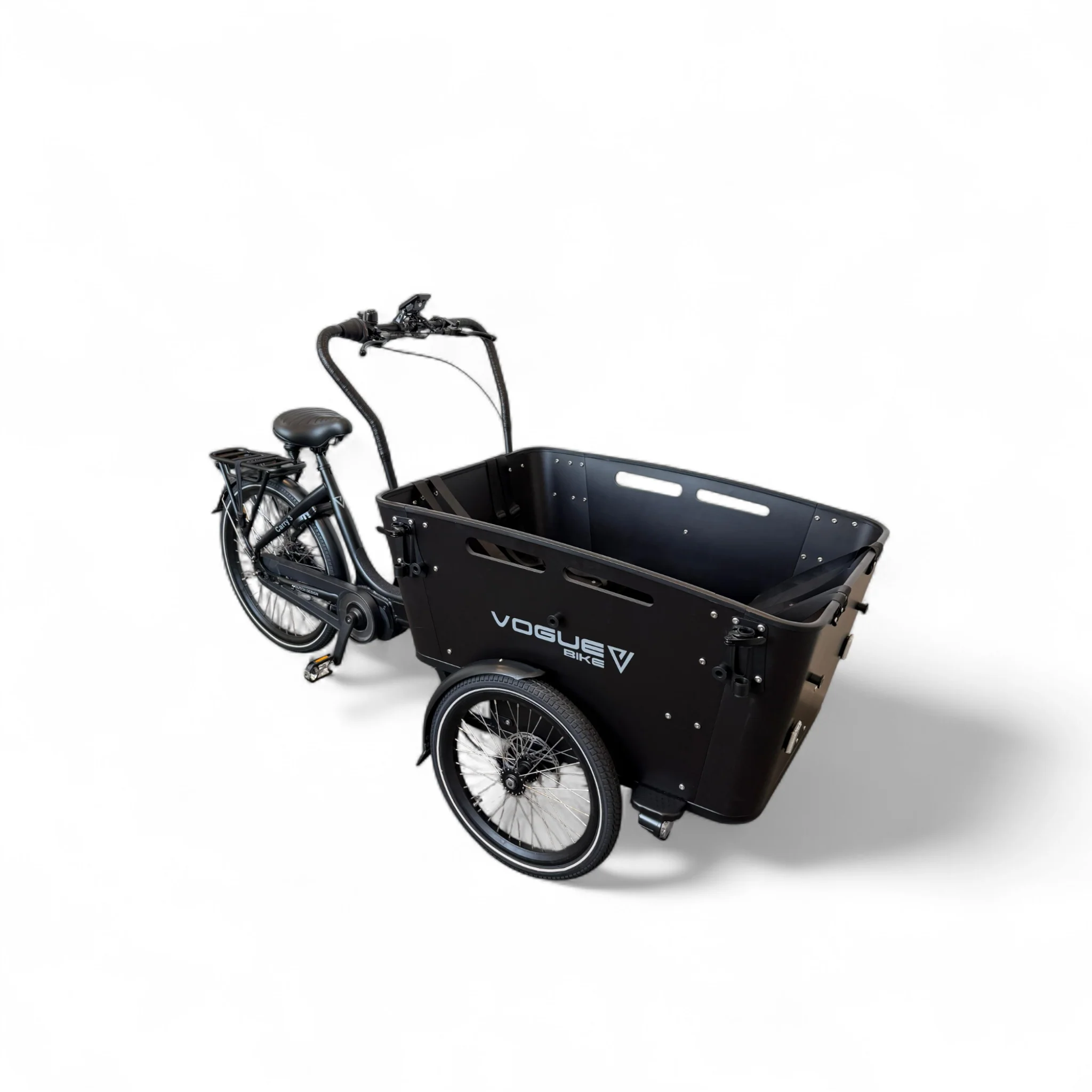 VOGUE CARRY 3 Elektrische Bakfiets Bafang Max 400 – Zwart/Zwart VOGUE CARRY 3 Elektrische Bakfiets Bafang Max 400 – Zwart/Zwart