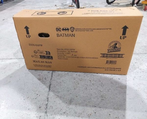 Batman Kinderfiets – Jongens – 12 inch – Zwart – Twee handremmen