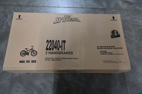 Spider-Man – Kinderfiets – Jongens – 20 inch – Mat Zwart – 2 Handremmen